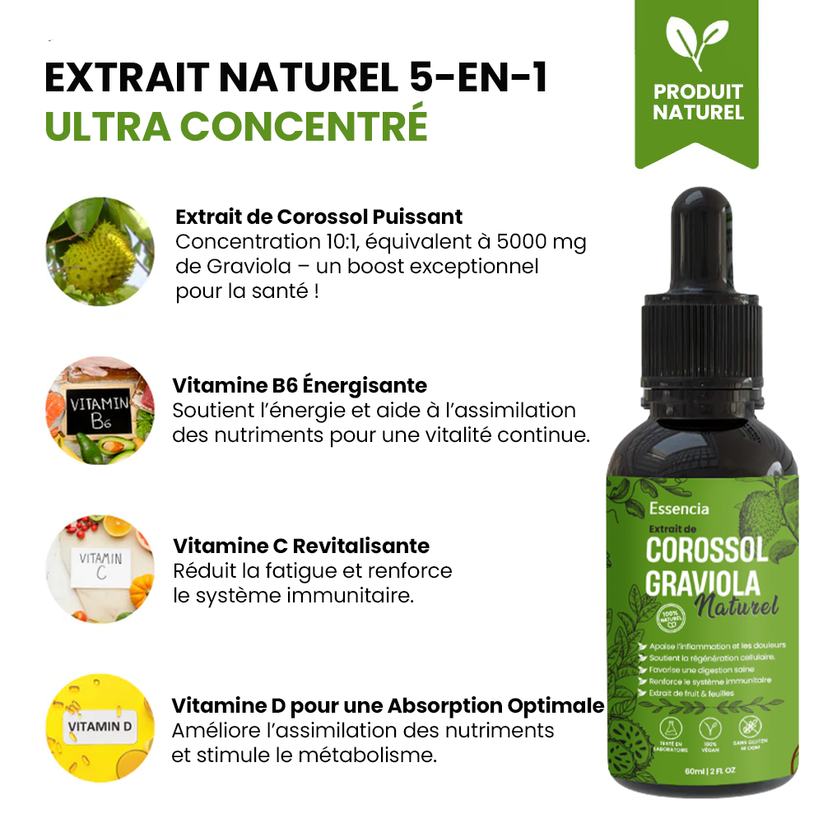 Extrait pur de corossol naturel